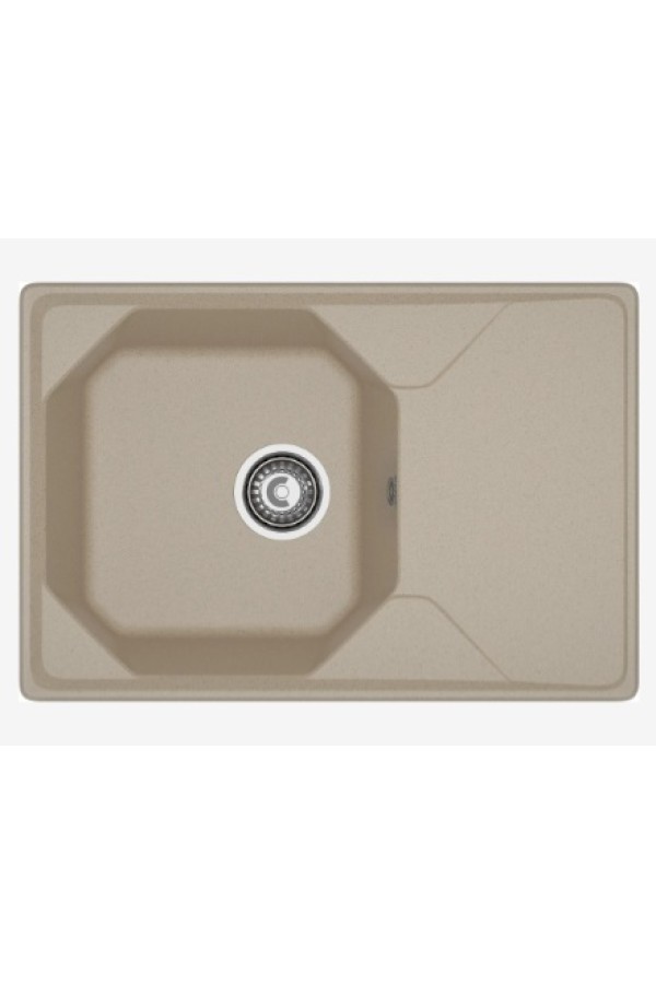 мойка мраморная GranFest UNIQUE 740L песочный 740*500*250 мм