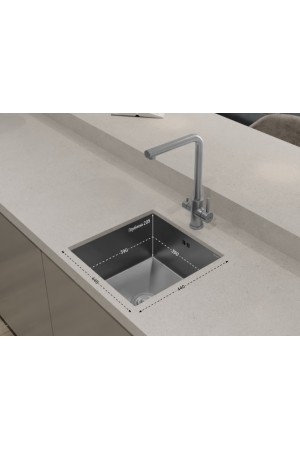 мойка GranFest Metal 4444 врезная 440*440*250*1мм