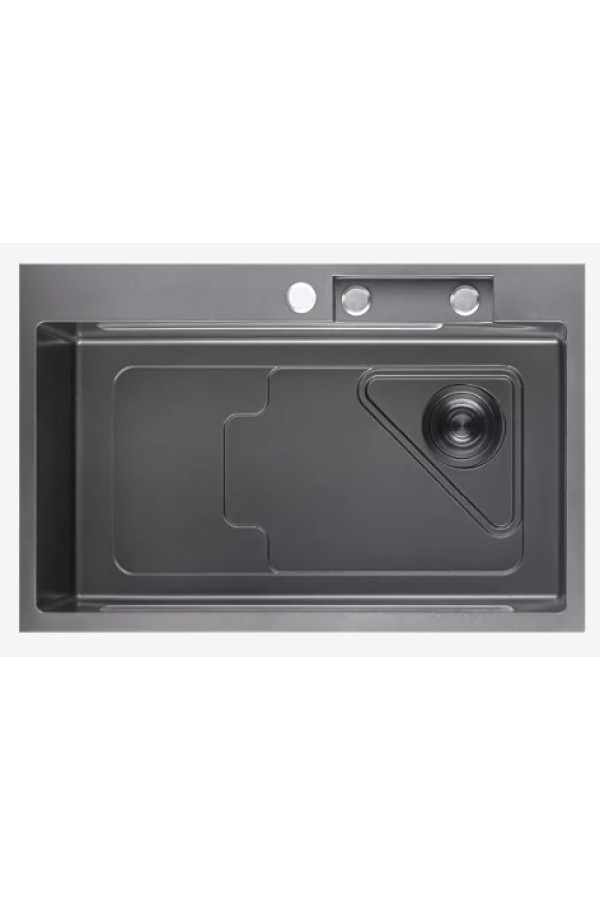мойка GranFest Metal 7246PVD графит врезная 720*460*250*1мм