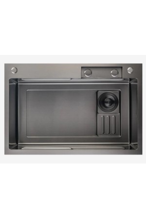 мойка GranFest Metal 7545PVD графит врезная 750*450*250*1мм