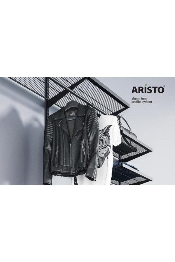 Штанга 2м черная для гардеробной системы Aristo
