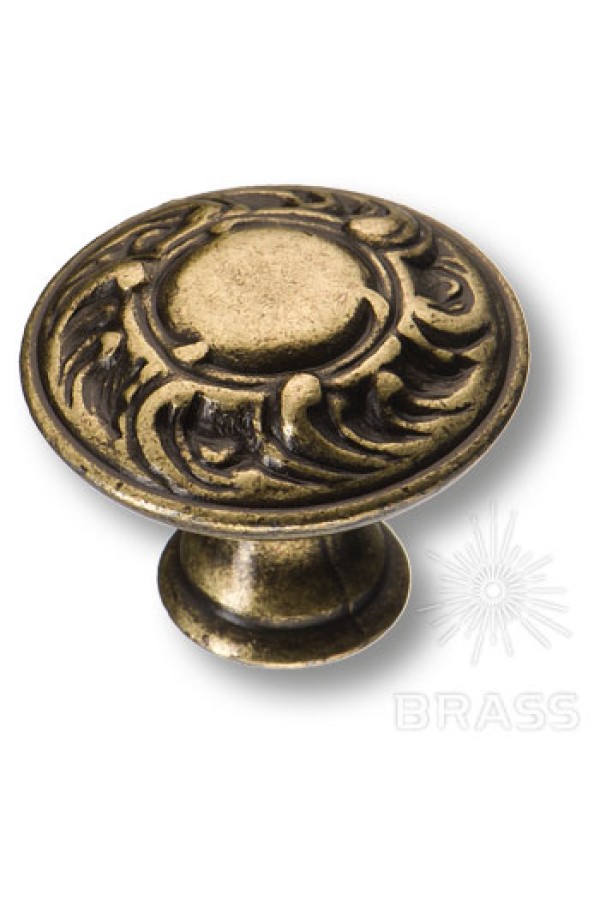 Ручка мебельная кнопка бронза 15.352.01.12 Brass