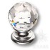 Ручка мебельная кнопка с кристаллами Swarovski эксклюзивная коллекция хром 9932-400 Brass