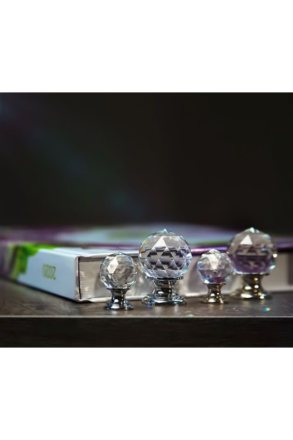 Ручка мебельная кнопка с кристаллами Swarovski эксклюзивная коллекция золото 9933-100 Brass