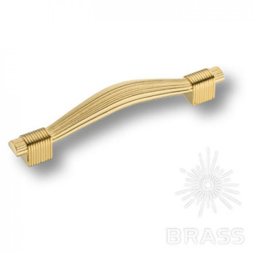 Brass 7492-100 ручка скоба современная классика, глянцевое золото 96 мм