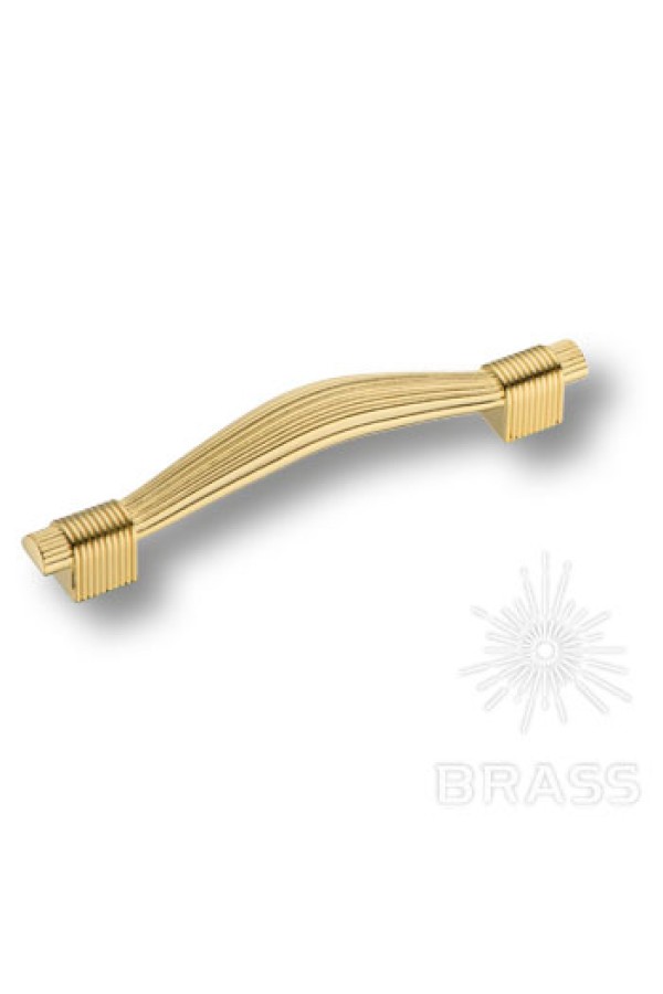 Brass 7492-100 ручка скоба современная классика, глянцевое золото 96 мм