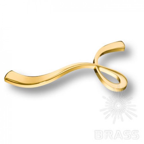 Brass 8147L 0160 GL ручка скоба 160мм модерн, глянцевое золото
