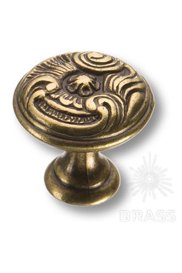 Ручка мебельная кнопка бронза 15.366.25.12 Brass