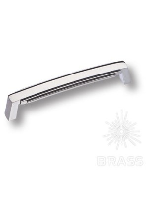 Ручка мебельная скоба 128мм хром 4215 0128 CR Brass