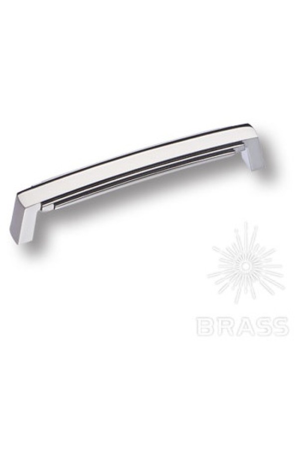 Ручка мебельная скоба 128мм хром 4215 0128 CR Brass