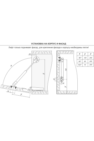 Газовый лифт нагрузка 80Н секретерный GL103GR/80/3 Boyard