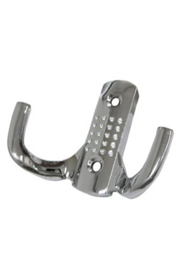 Крючок мебельный двухрожковый хром K204CP.6 Boyard