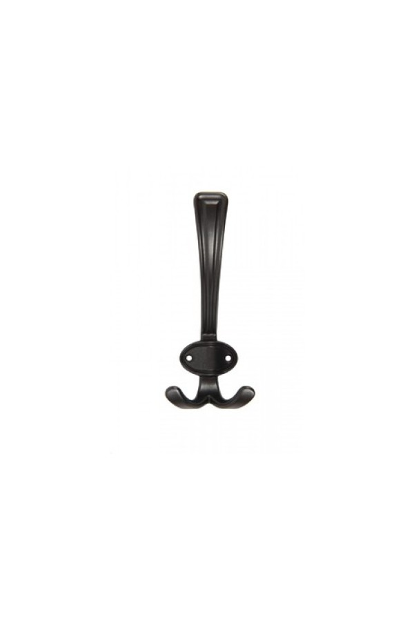 Крючок мебельный трехрожковый старинный черный K306ABL.2 Boyard
