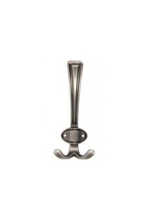 Крючок мебельный трехрожковый черный старинный цинк K306BAZ.2 Boyard