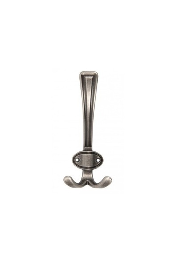 Крючок мебельный трехрожковый черный старинный цинк K306BAZ.2 Boyard