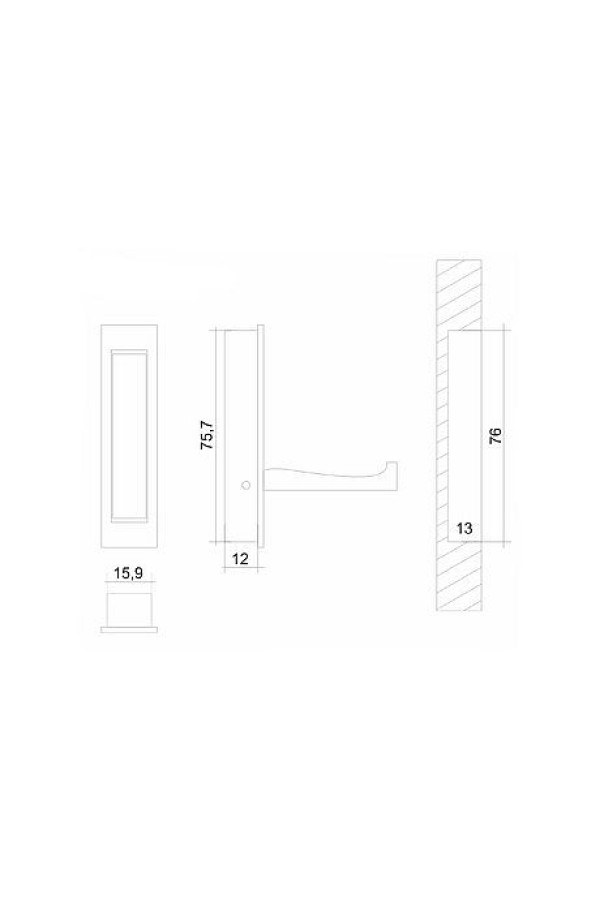 Крючок мебельный однорожковый хром K100CP.12 Boyard