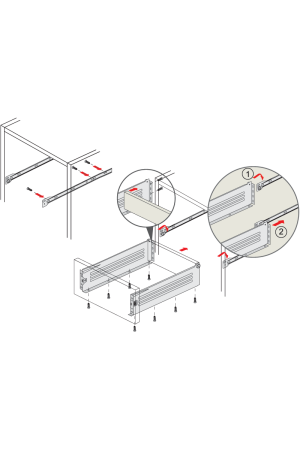 Металлобоксы 450*86мм белые MB08601W/450 Boyard
