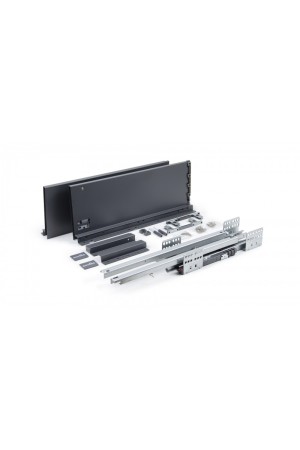 СТАРТ выдвижной ящик  PUSH тонкий 198*450мм, графит SB30GRPH.1/450