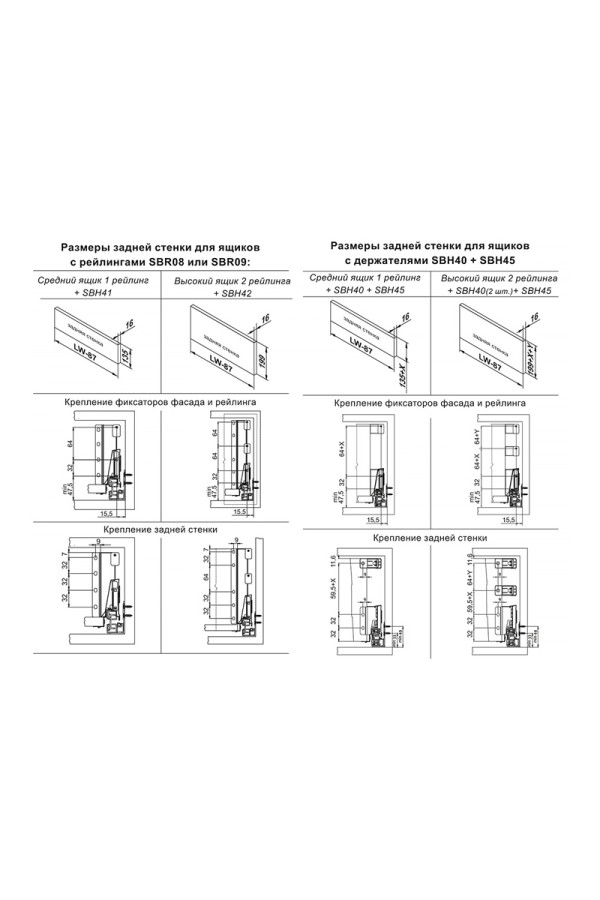 СТАРТ рейлинг прямоугольный 450мм Боярд графит, SBR09/GRPH/450 (10/50)