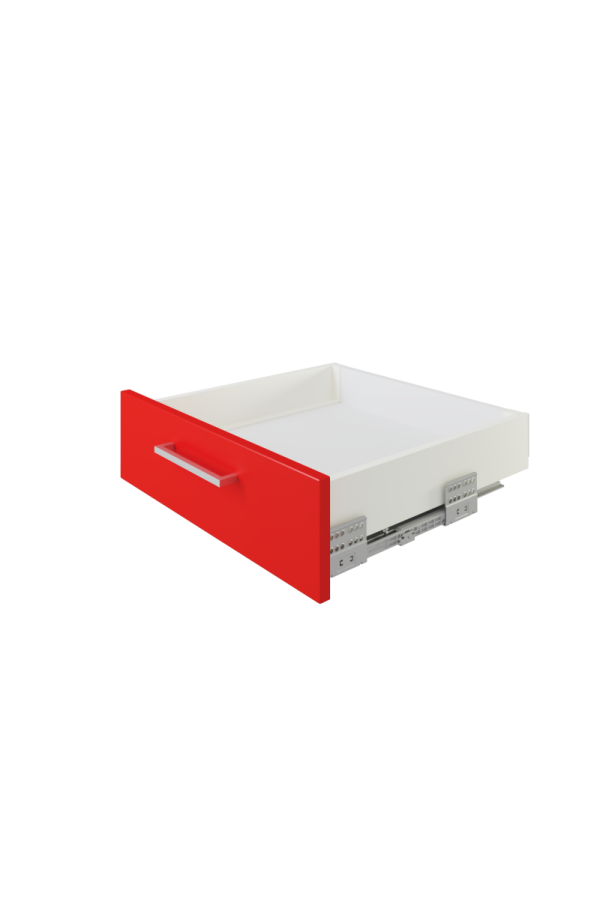 Выдвижной ящик СТАРТ тонкий с доводчиком 147*350мм белый SB19W.1/350 Boyard