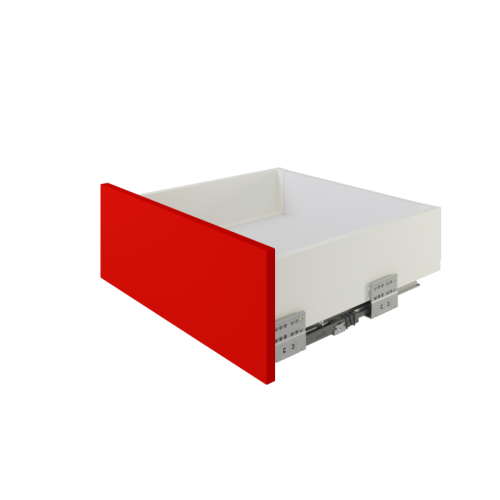 СТАРТ выдвижной ящик  PUSH тонкий 147*350мм, белый /SB29W.1/350