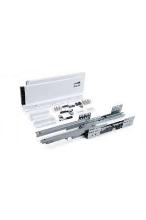 СТАРТ выдвижной ящик  PUSH тонкий 147*350мм, белый /SB29W.1/350