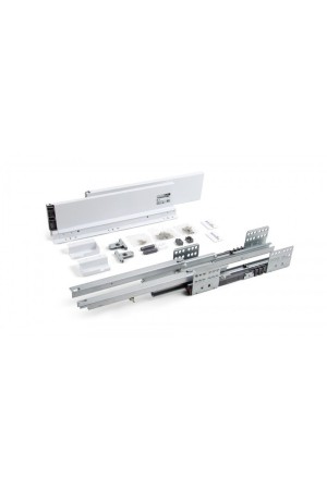 СТАРТ выдвижной ящик  PUSH тонкий 115*350мм, белый SB28W.1/350