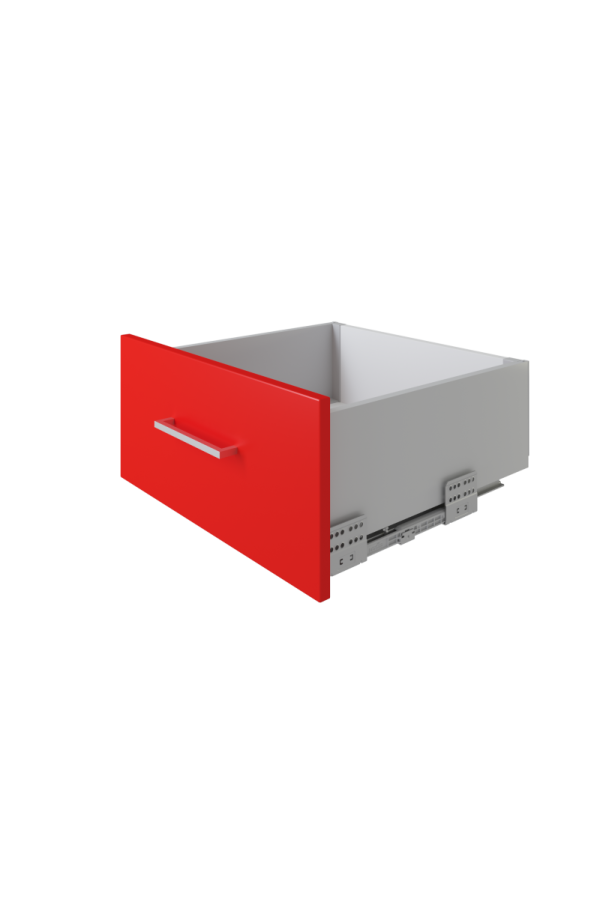 СТАРТ выдвижной ящик  с доводчиком, тонкий 198 мм, серый /SB20GR.1/550