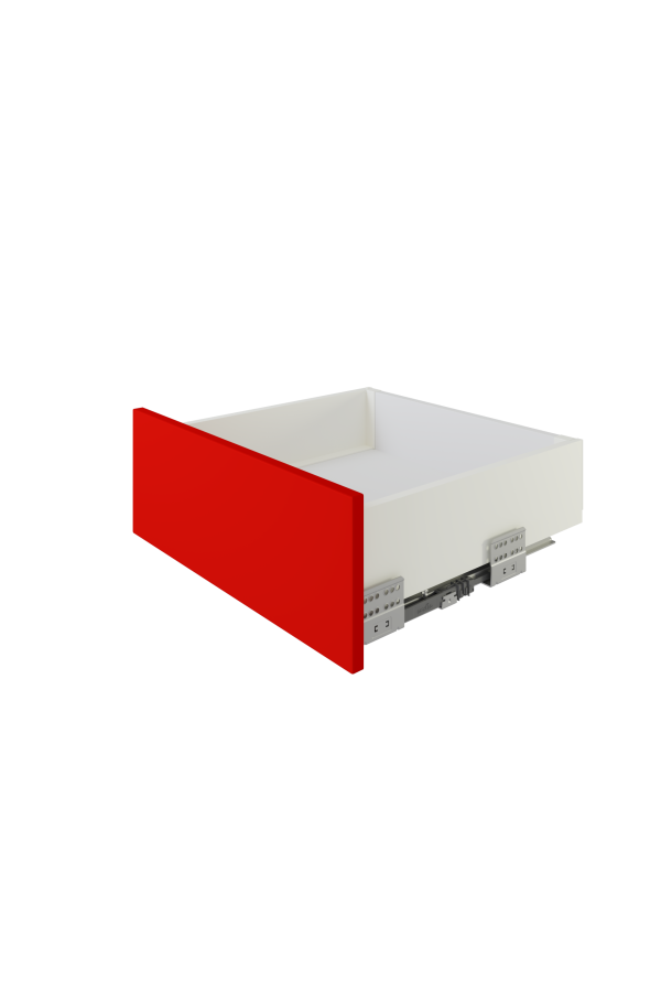 СТАРТ выдвижной ящик  PUSH тонкий 147*300мм, белый /SB29W.1/300