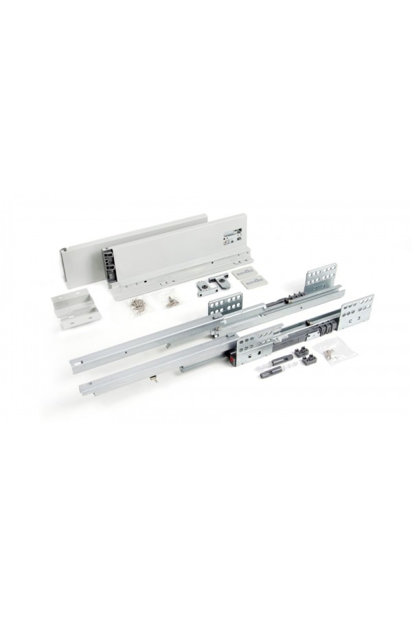 СТАРТ выдвижной ящик  PUSH тонкий 115*300мм, серый SB28GR.1/300