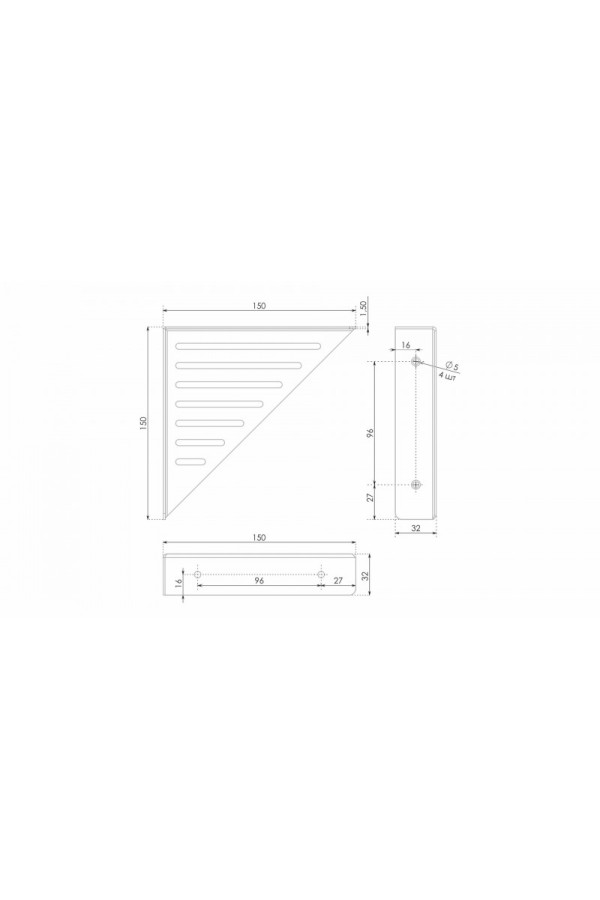 полкодержатель P309BL.4