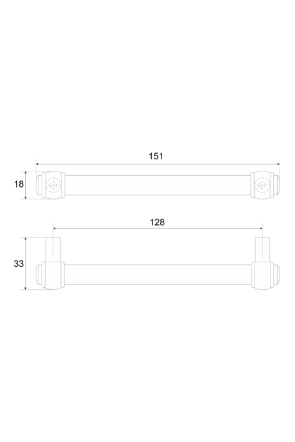 Ручка мебельная скоба 128мм хром RR008CP.4/128 Boyard