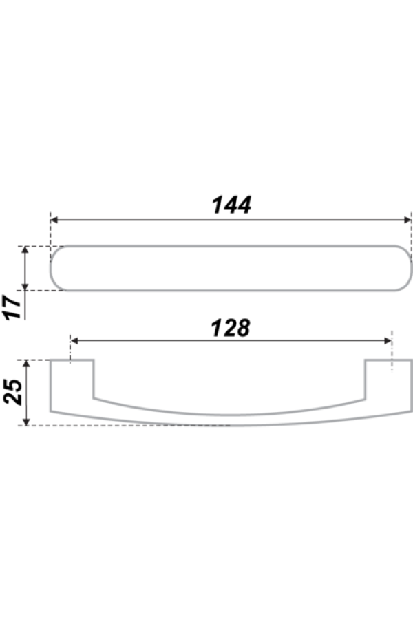 Ручка мебельная скоба 128мм сатин RS017SC.4/128 Boyard