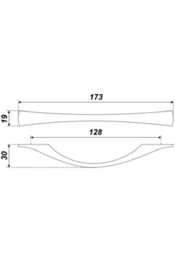 Ручка мебельная скоба 128мм сатин RS034SC.4/128 Boyard