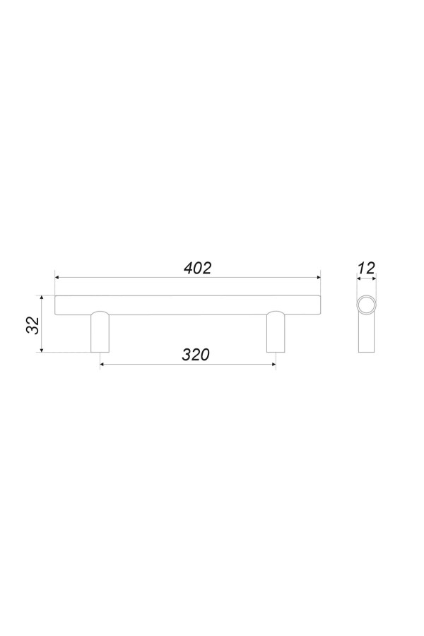 Ручка мебельная рейлинг 256мм сатин RR002SC.5/256 Boyard