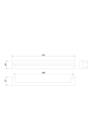Ручка мебельная скоба 160мм белая RS273W.3/160 Boyard