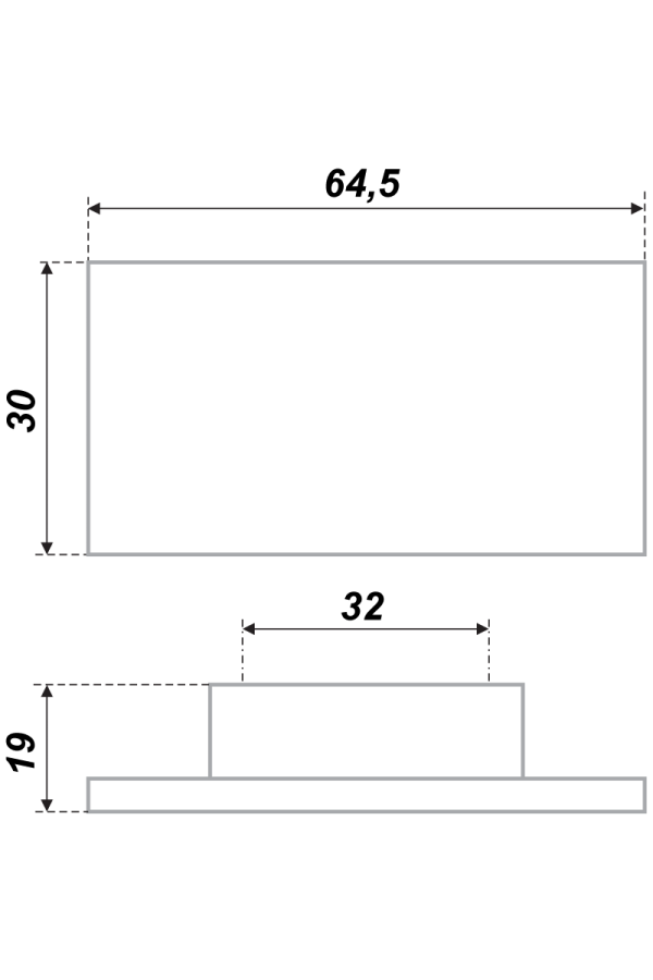 Ручка мебельная скоба 32мм сатин RS073SC.5/32 Boyard