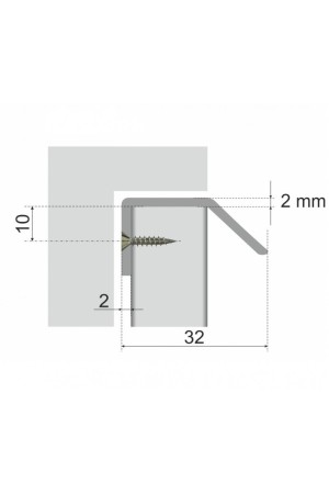 Ручка мебельная торцевая 32мм хром RT007CP.1/32 Boyard