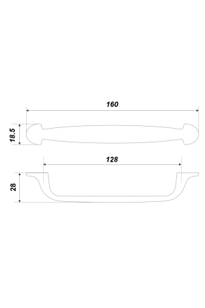 Ручка мебельная скоба 128мм черный матовый RS284BL.4/128 Boyard