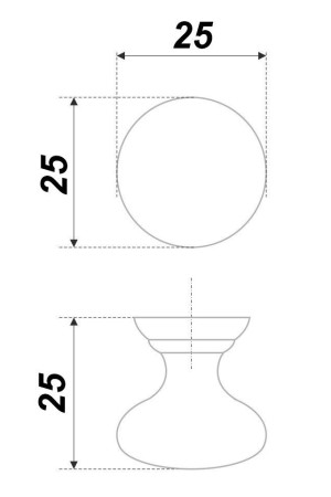 Ручка мебельная кнопка белый RC433W.4 Boyard