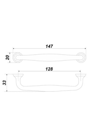 Ручка мебельная скоба 128мм черный матовый RS433BL.4/128 Boyard