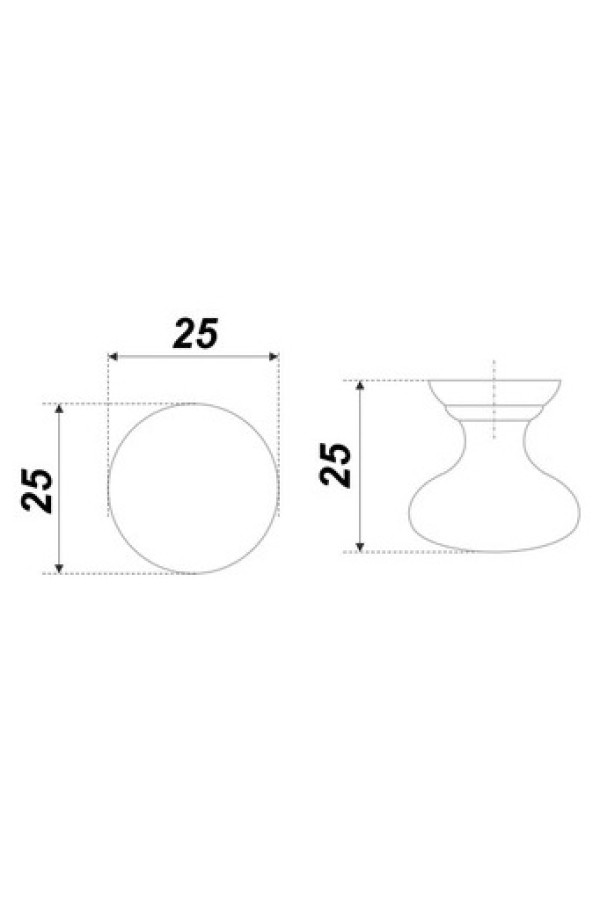 Ручка мебельная кнопка черный RC433BL.4 Boyard