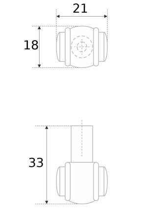 Ручка мебельная кнопка старинная латунь (бронза) RC019AB.4 Boyard
