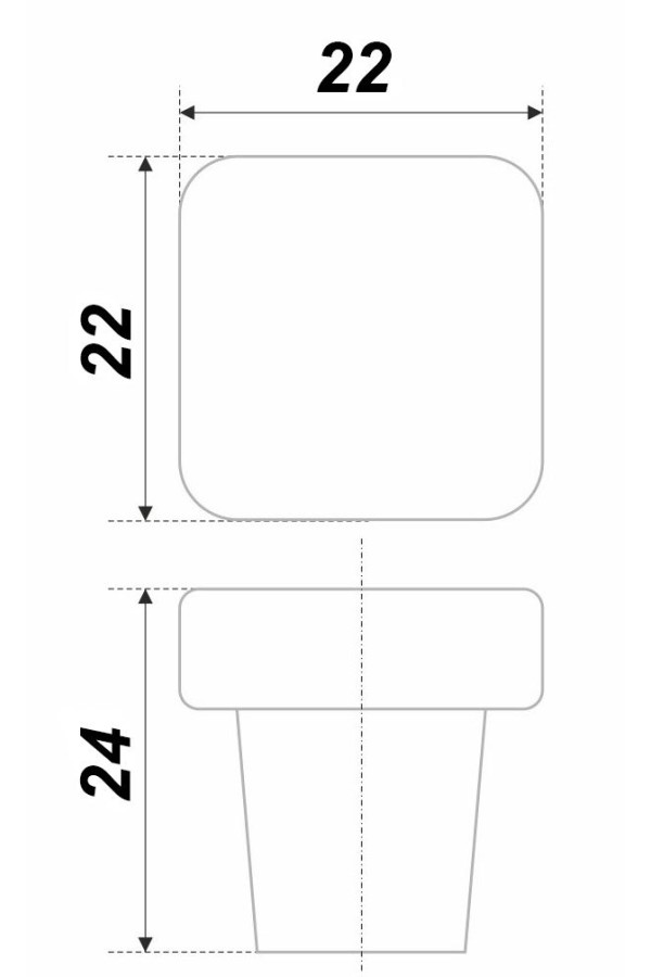 Ручка мебельная кнопка хром RC022CP.4 Boyard