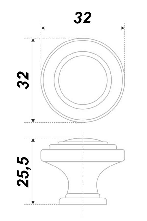 Ручка мебельная кнопка атласный никель RC037BSN.4 Boyard