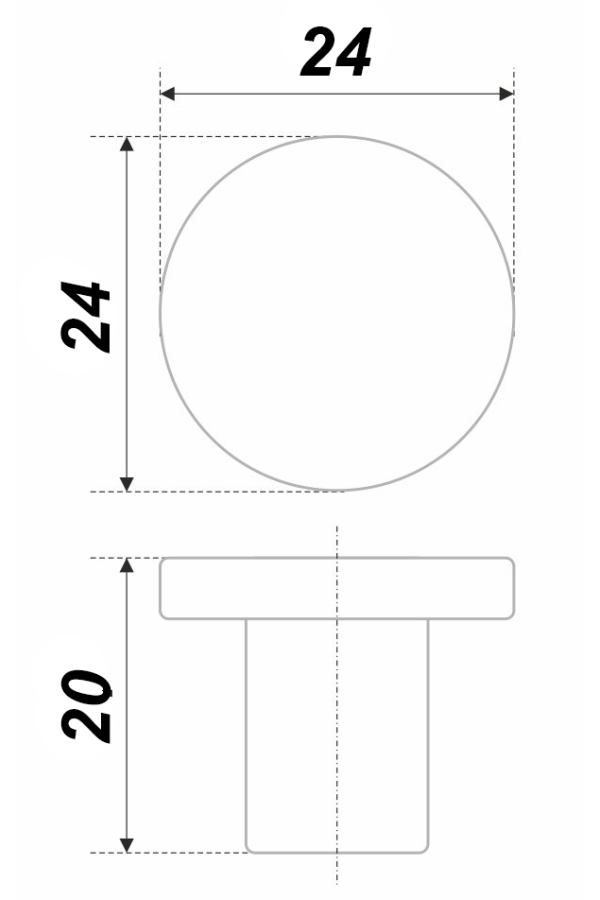 Ручка мебельная кнопка атласный никель RC042BSN.4 Boyard