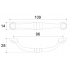 Ручка мебельная скоба 96мм старинный цинк RS081BAZ.3/96 Boyard