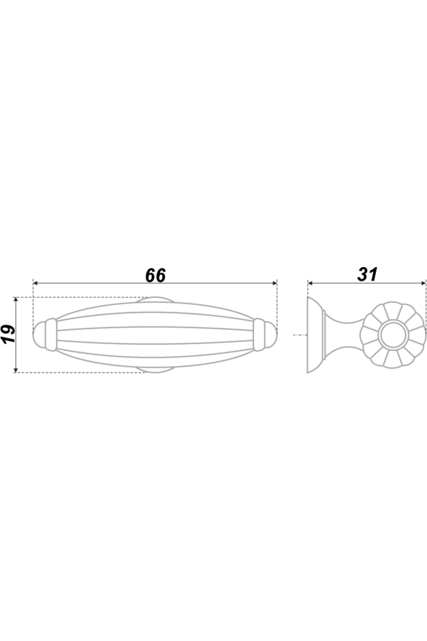 Ручка мебельная кнопка старинная латунь (бронза) RC021AB.5 Boyard
