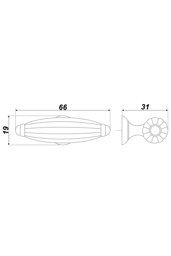 Ручка мебельная кнопка старинный цинк RC021BAZ.5 Boyard