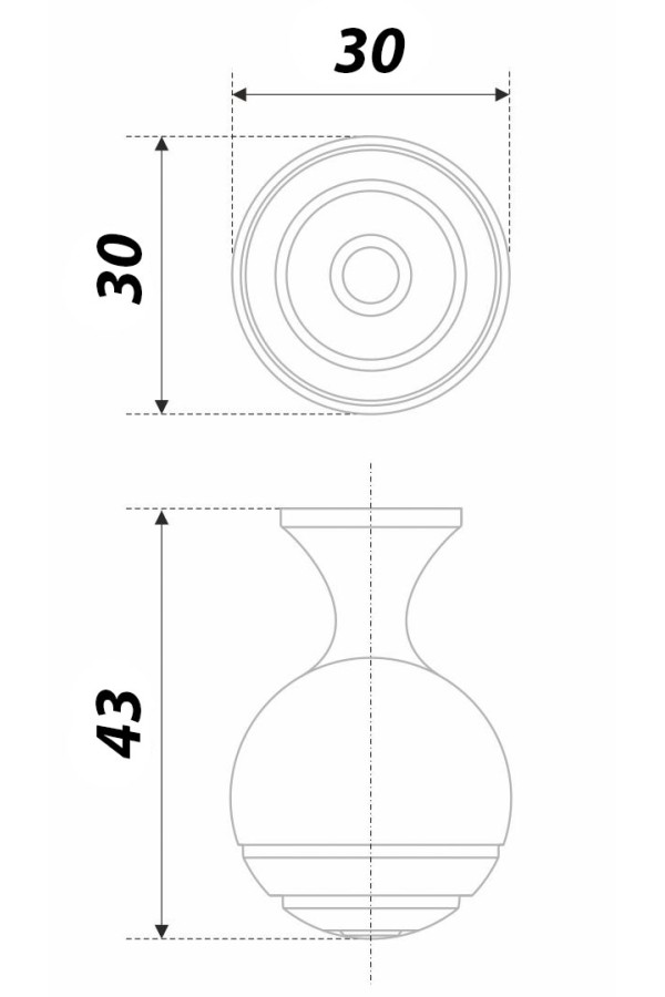 Ручка мебельная кнопка старинный цинк RC446BAZ.4 Boyard